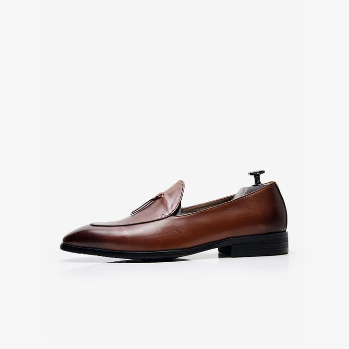 Cowhide Slip-On Loafer Shoes - ARNO CONTI