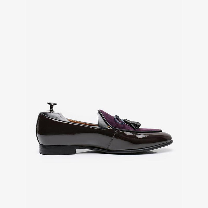 Patent Leather Tassel Loafers - ARNO CONTI