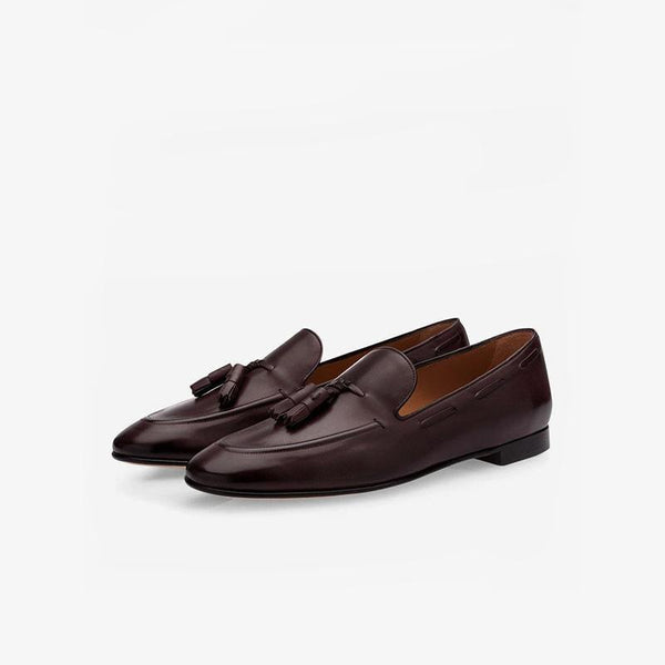 Refined Leather Tassel Loafers - ARNO CONTI