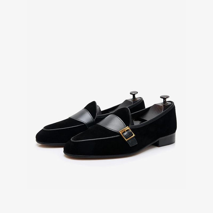Men's Cowhide Slip-On Loafer Prom Wedding Shoes - ARNO CONTI