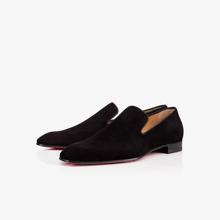 Square Toe Suede Leather Loafer - ARNO CONTI