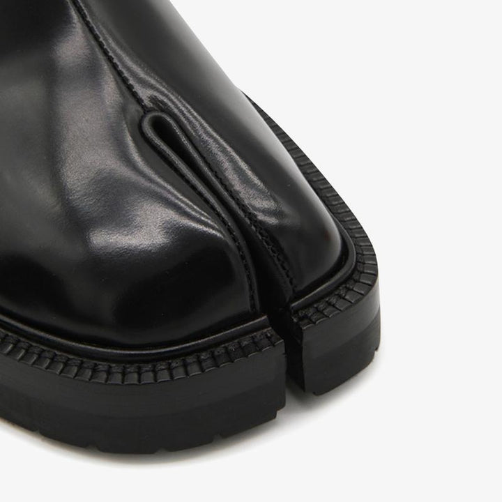 Black Calf Leather Slip-On Boots Unisex - ARNO CONTI