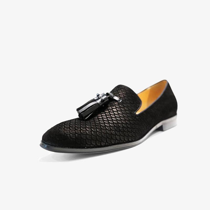 Tassels Fish Print Loafers - ARNO CONTI