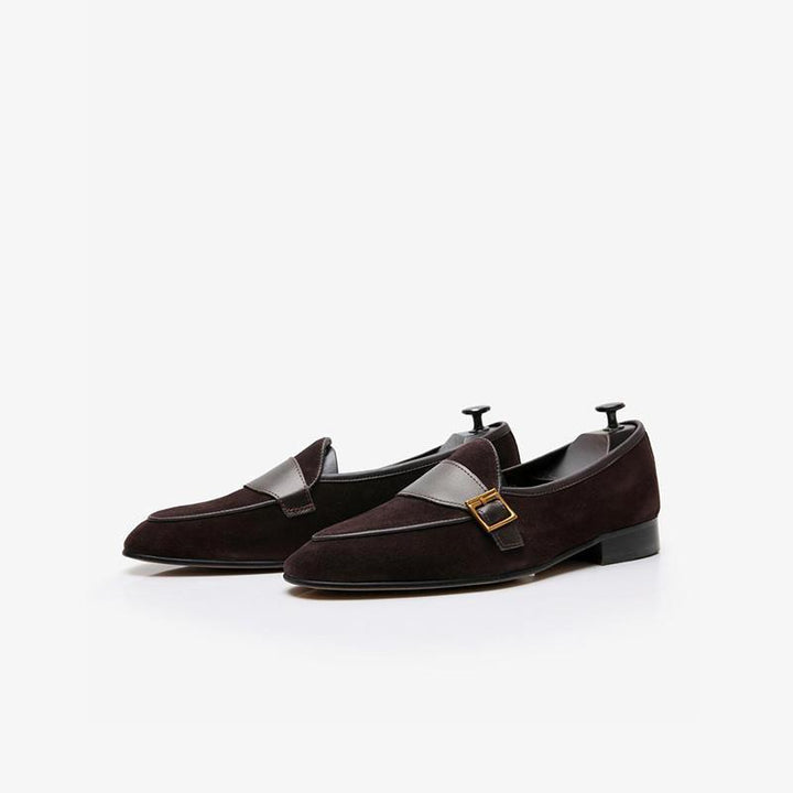 Men's Cowhide Slip-On Loafer Prom Wedding Shoes - ARNO CONTI