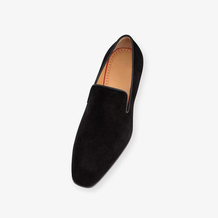 Square Toe Suede Leather Loafer - ARNO CONTI