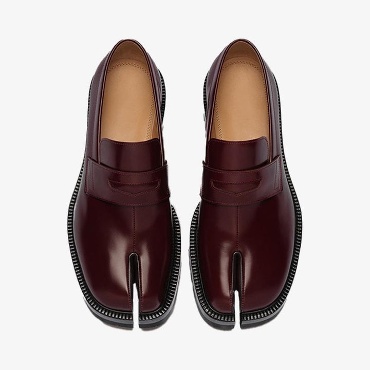 Brushed Split-Toe Chunky Loafers - ARNO CONTI