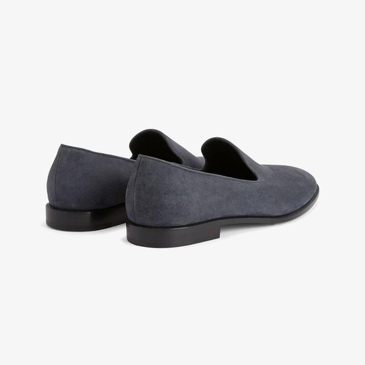 Ash Grey Suede Loafers - ARNO CONTI