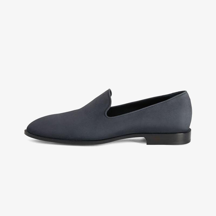 Ash Grey Suede Loafers - ARNO CONTI