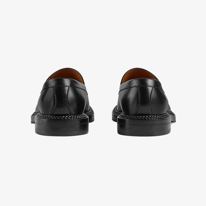 Black Leather Loafers - ARNO CONTI