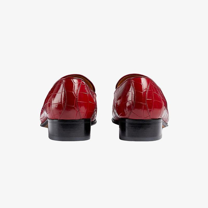 Leather Loafers with Tassel Detail - ARNO CONTI