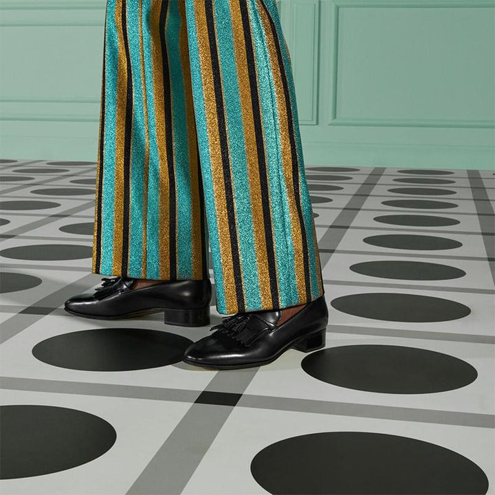 Leather Loafers with Tassel Detail - ARNO CONTI