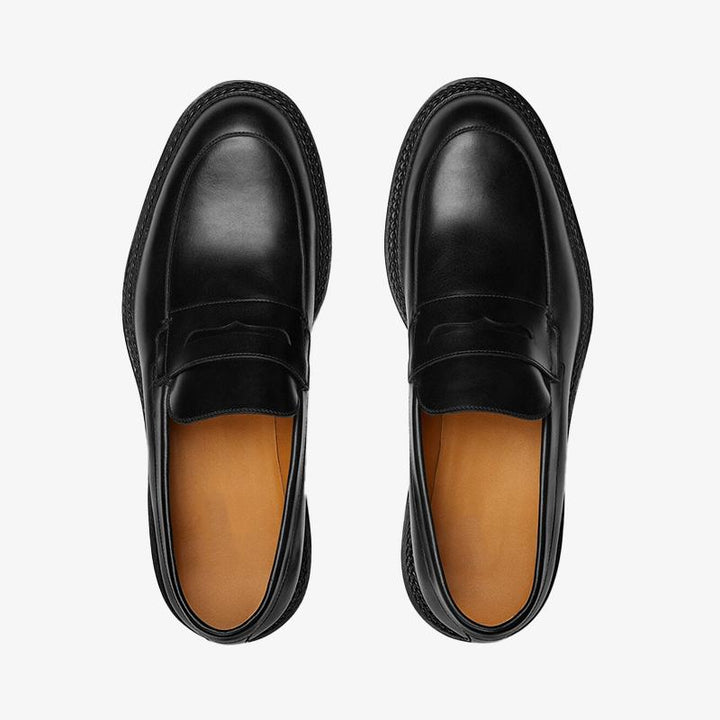 Black Leather Loafers - ARNO CONTI