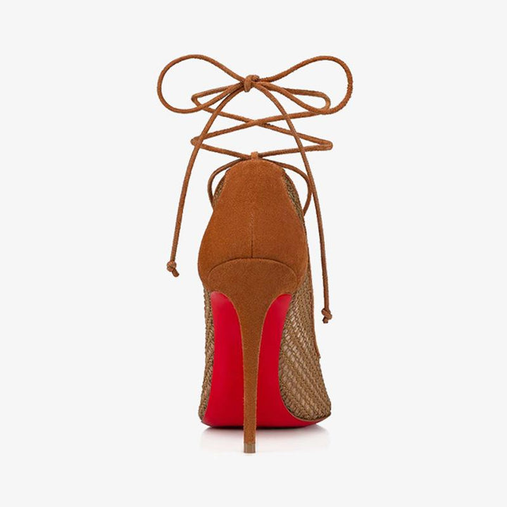 Mesh Pump with Ankle Tie - ARNO CONTI