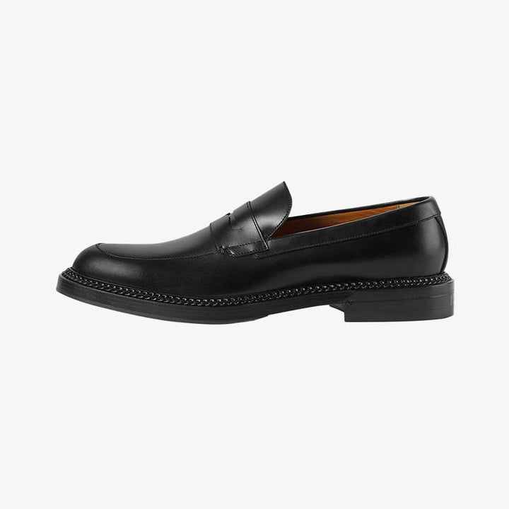 Black Leather Loafers - ARNO CONTI