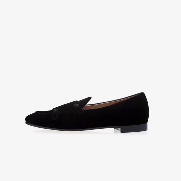 Suede Monk Strap Loafers - ARNO CONTI