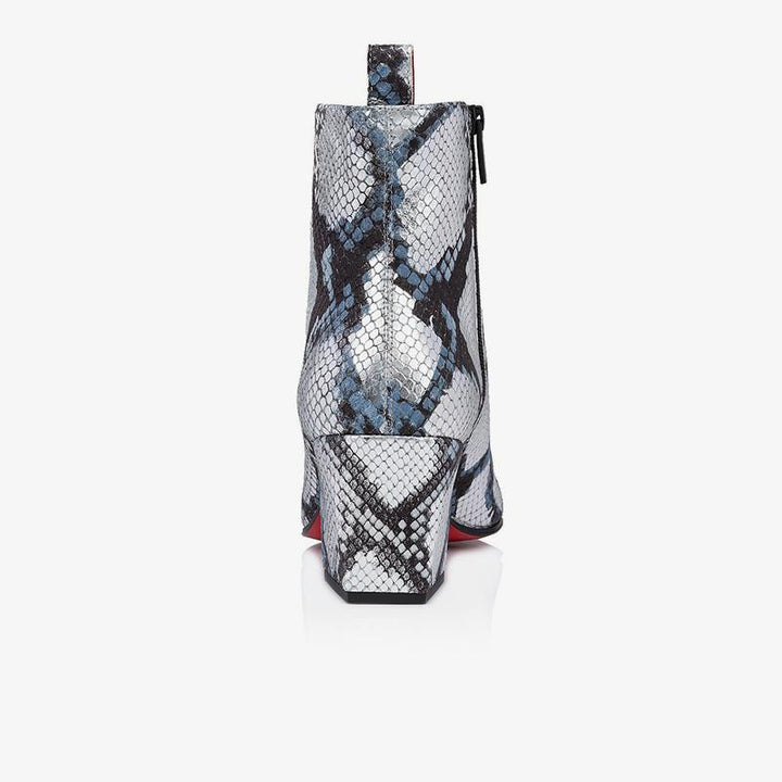 Multicolor Python Print Ankle Boot with Cuban Heel - ARNO CONTI